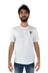 Blauer t-shirt in jersey con stampa scudetto 24sbluh02145