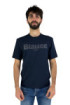 Blauer t-shirt in jersey stampa logo frontale 24sbluh02142