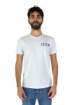 Icon t-shirt girocollo in jersey con stampa logo in piccolo iu8136t
