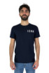 Icon t-shirt girocollo in jersey con stampa logo in piccolo iu8136t