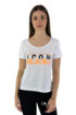 Icon t-shirt in jersey con stampa logo bi-colore glitter id8128t