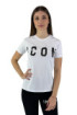 Icon t-shirt girocollo in jersey con stampa logo id8158t