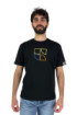Urban Ring t-shirt mezza manica con ricamo a contrasto ur611007