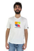 Urban Ring t-shirt mezza manica in cotone con stampa a contrasto ur611008