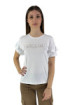 Celye t-shirt in jersey di cotone con stampa strass ss24c0401