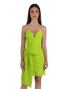 Dairesy abito corto a spalle scoperte con stecche ss24d0381 [898fdd74] 2
