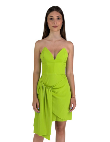 Dairesy abito corto a spalle scoperte con stecche ss24d0381 [50a99e79]