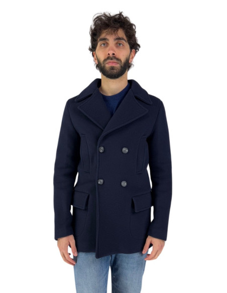 Two-Bi cappotto doppiopetto corto in misto viscosa capp221 [71406799]