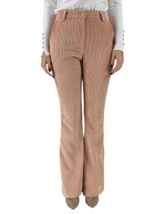 Celye pantalone a zampa in velluto fw24c0464 [0b48d945]