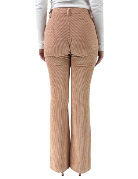 Celye pantalone a zampa in velluto fw24c0464 [65735b4c]