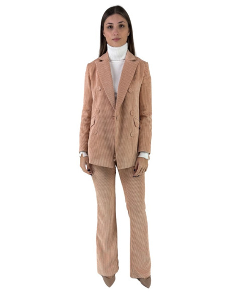 Celye pantalone a zampa in velluto fw24c0464 [60231c52]