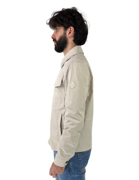 Markup giacca leggera con collo a camicia e tasche sul petto mk894023 [5aedc05a]