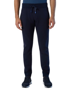 North Sails pantaloni in felpa in cotone con logo patch 673060 [5021e32c]