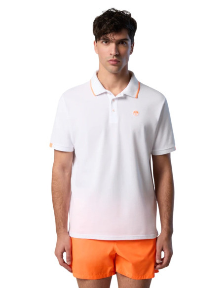 North Sails polo in piquet con contrasti fluo 692446 [52407648]