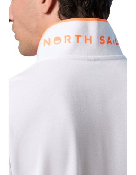 North Sails polo in piquet con contrasti fluo 692446 [392bb35f]