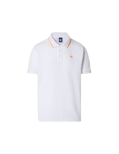 North Sails polo in piquet con contrasti fluo 692446 [e00df052]