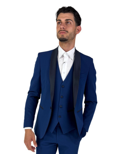 Privat Fashion abito monopetto con dettagli in raso Teneriferaso ab-212 [e4b29db0]