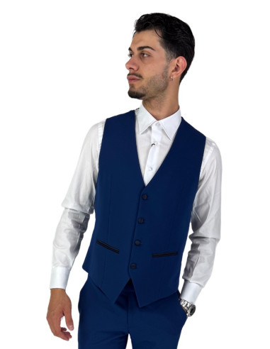 Privat Fashion abito monopetto con dettagli in raso Teneriferaso ab-212 [56ff1baa]