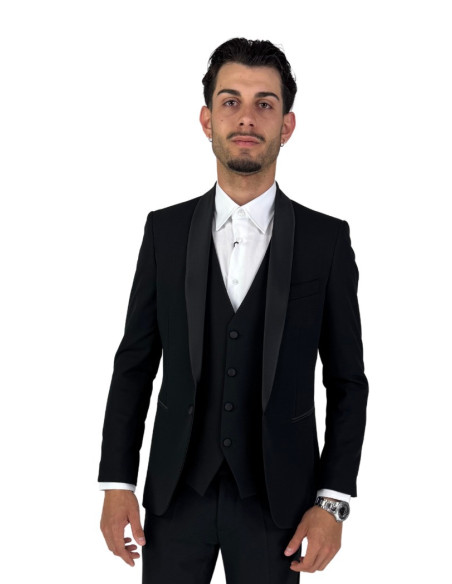 Privat Fashion abito monopetto con dettagli in raso Teneriferaso ab-212 [583fb143]