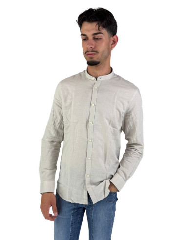 Philotinto camicia coreana in lino e cotone Lincot32 pd 25s19ca [00a5a997]