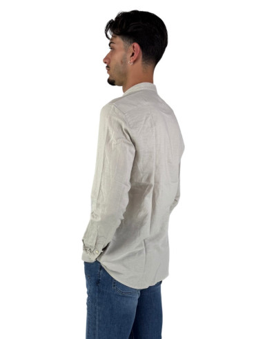Philotinto camicia coreana in lino e cotone Lincot32 pd 25s19ca [d983ea9a]