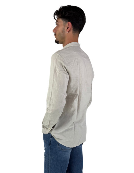 Philotinto camicia coreana in lino e cotone Lincot32 pd 25s19ca [d983ea9a]
