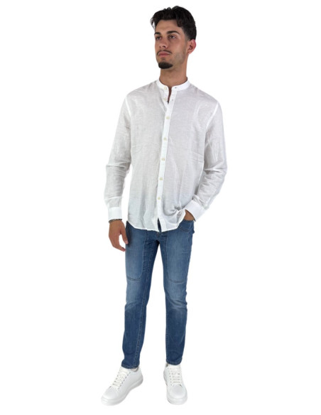 Philotinto camicia coreana in lino e cotone Lincot32 pd 25s19ca [4f18cb89]