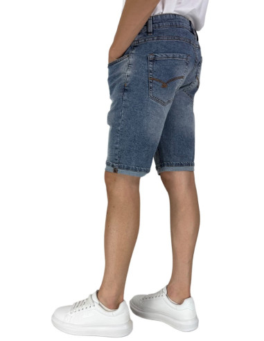 Guy bermuda da uomo in denim di cotone West-8930s m48640 [34310869]