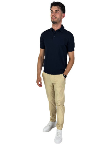 Squad2 pantalone chino in cotone microlavorato Cuba 225018 [59c087e4]