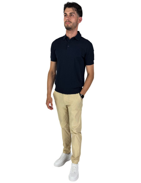 Squad2 pantalone chino in cotone microlavorato Cuba 225018 [59c087e4]