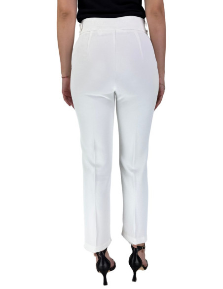 Markup pantalone slim fit in cady a tinta unita mw865142 [e8b58207]