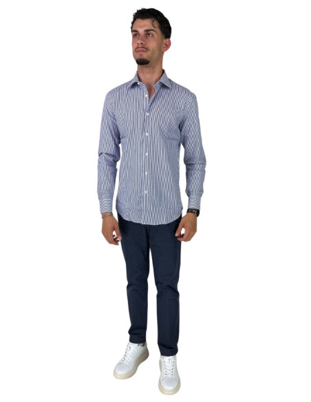 Filippo Gelsi camicia da uomo a righe in cotone 1203f1 [d1ef249f]