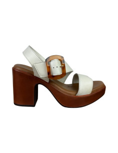 MNG Collection sandalo allacciato in pelle con tacco alto 9354 [501592ee]