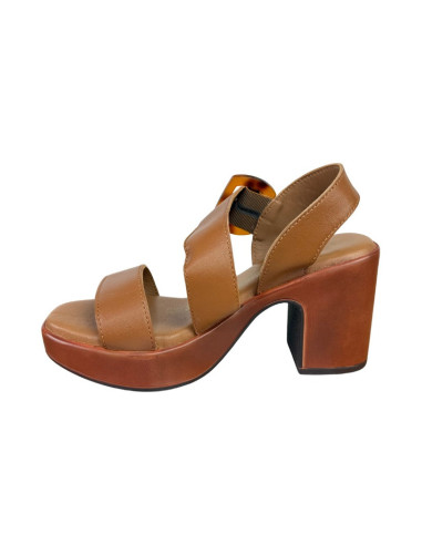 MNG Collection sandalo allacciato in pelle con tacco alto 9354 [6ab7912b]