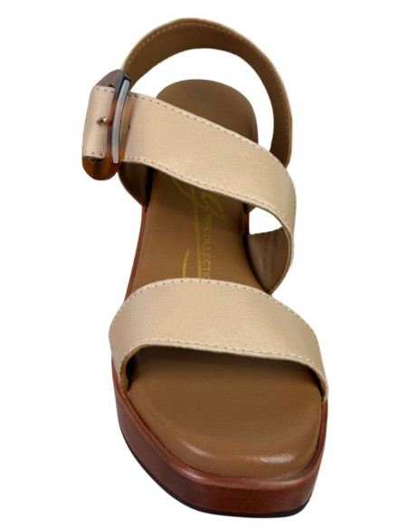 MNG Collection sandalo allacciato in pelle con tacco alto 9354 [65e42276]