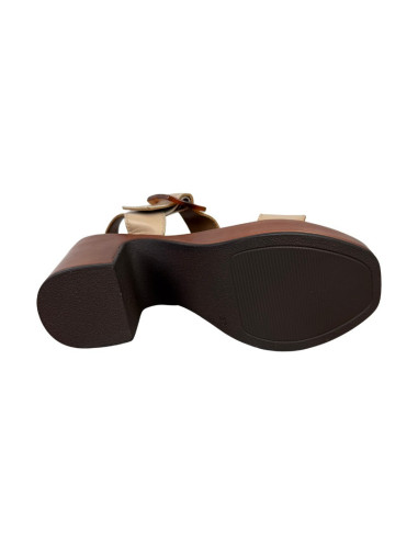 MNG Collection sandalo allacciato in pelle con tacco alto 9354 [d7a9a46c]
