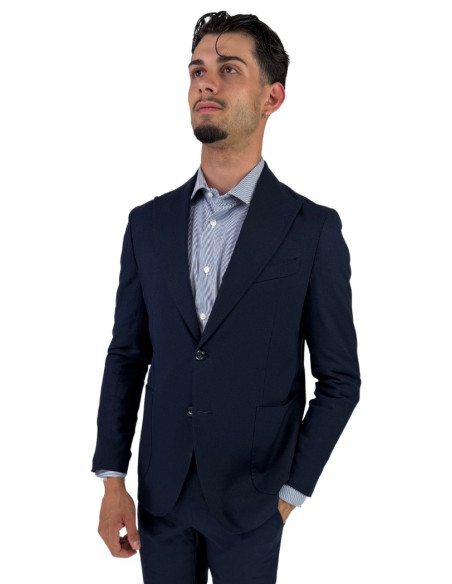 Privat Fashion abito monopetto da uomo in misto lino Canarie-ab812 [ebb6ad22]