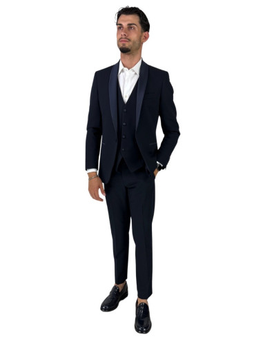 Privat Fashion abito monopetto con dettagli in raso Teneriferaso ab-212 [3105f0c4]
