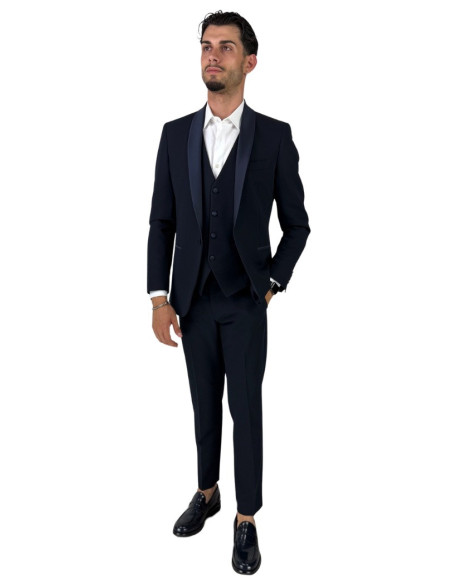 Privat Fashion abito monopetto con dettagli in raso Teneriferaso ab-212 [3105f0c4]