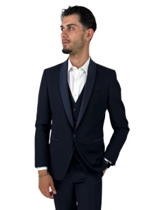 Privat Fashion abito monopetto con dettagli in raso Teneriferaso ab-212 [3105f0c4] 2