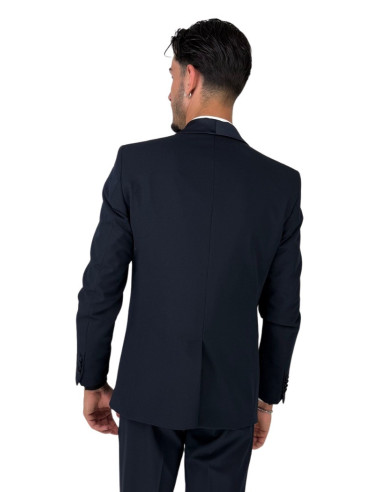 Privat Fashion abito monopetto con dettagli in raso Teneriferaso ab-212 [5f3e72cd]