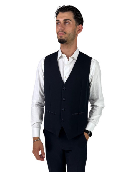 Privat Fashion abito monopetto con dettagli in raso Teneriferaso ab-212 [5a6e35d3]