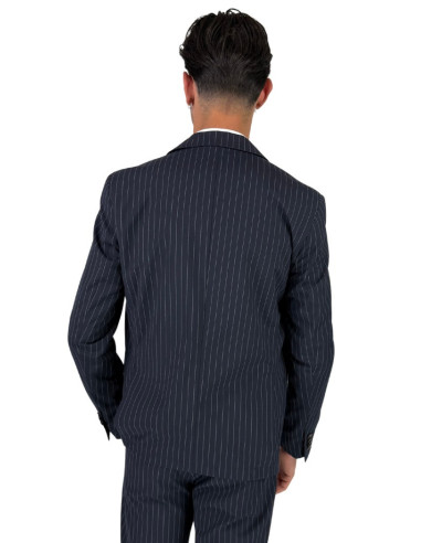 Markup giacca monopetto gessata da uomo mk896115 [aafca2cd]