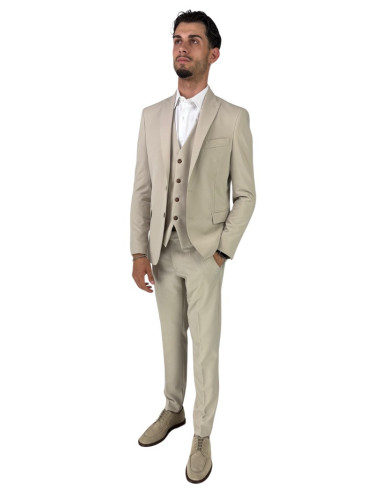 Privat Fashion abito da uomo in misto viscosa con gilet Tenerife-ab7211 [f5c4100f]