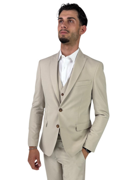 Privat Fashion abito da uomo in misto viscosa con gilet Tenerife-ab7211 [2ce25302]