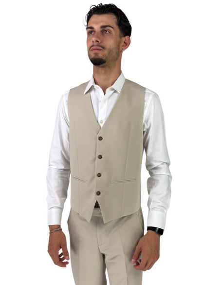 Privat Fashion abito da uomo in misto viscosa con gilet Tenerife-ab7211 [9eafd518]