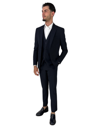Privat Fashion abito da uomo in misto viscosa con gilet Tenerife-ab7211 [4a0c0d00]