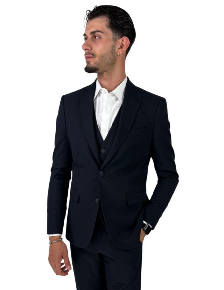 Privat Fashion abito da uomo in misto viscosa con gilet Tenerife-ab7211 [932a4e0d]