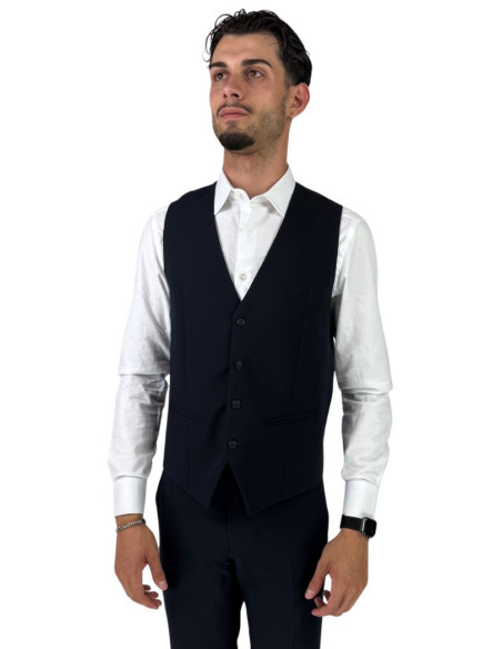 Privat Fashion abito da uomo in misto viscosa con gilet Tenerife-ab7211 [2167c817]