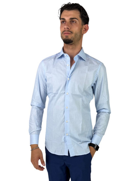 Filippo Gelsi camicia da uomo in cotone a microfantasia 1193F1 [a2f96101]